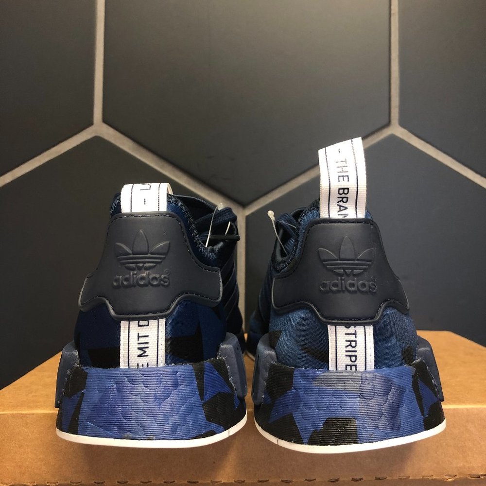 Adidas NMD R1 Navy Blue Camo Size 9 - Picture 4 of 6
